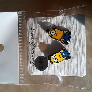 Minion 925 Sterling Silver earrings
